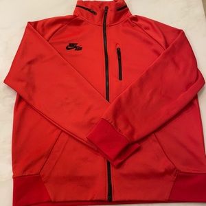 Nike Men’s Red Athletic Jacket-Size XL